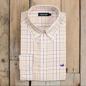 Purple and Gold Southern Marsh Button Down